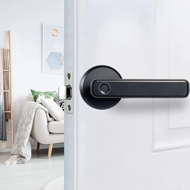 Smart Fingerprint Door Lock Password Electronic Lock Electronic Lock Aluminum Alloy For Bedroom Home Hotel Apartment