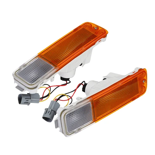 Imagen 1 del producto Indicador de parachoques delantero izquierdo y derecho para coche, barra de luz antiniebla, 12V, apto para Mitsubishi Triton Ute MK Series 1, 2, 3, 1996-2006, 1 par