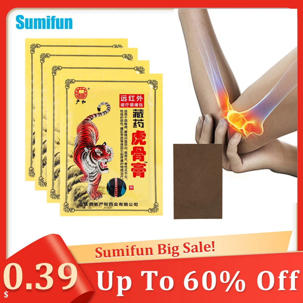 

8/16/32pcs Sumifun Chinese Tiger Pain Relief Patch Arthritis Rheumatoid Analgesic Sticker Muscle Joint Backache Medical Plaster