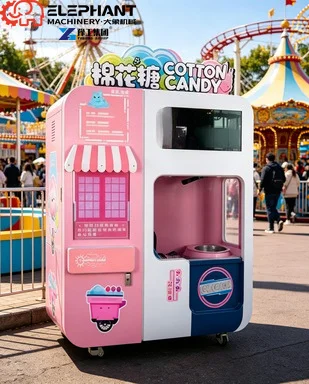 Cotton Candy Vending Machine Stable Sugar Spinning Head No Break Floss Vending Equipment