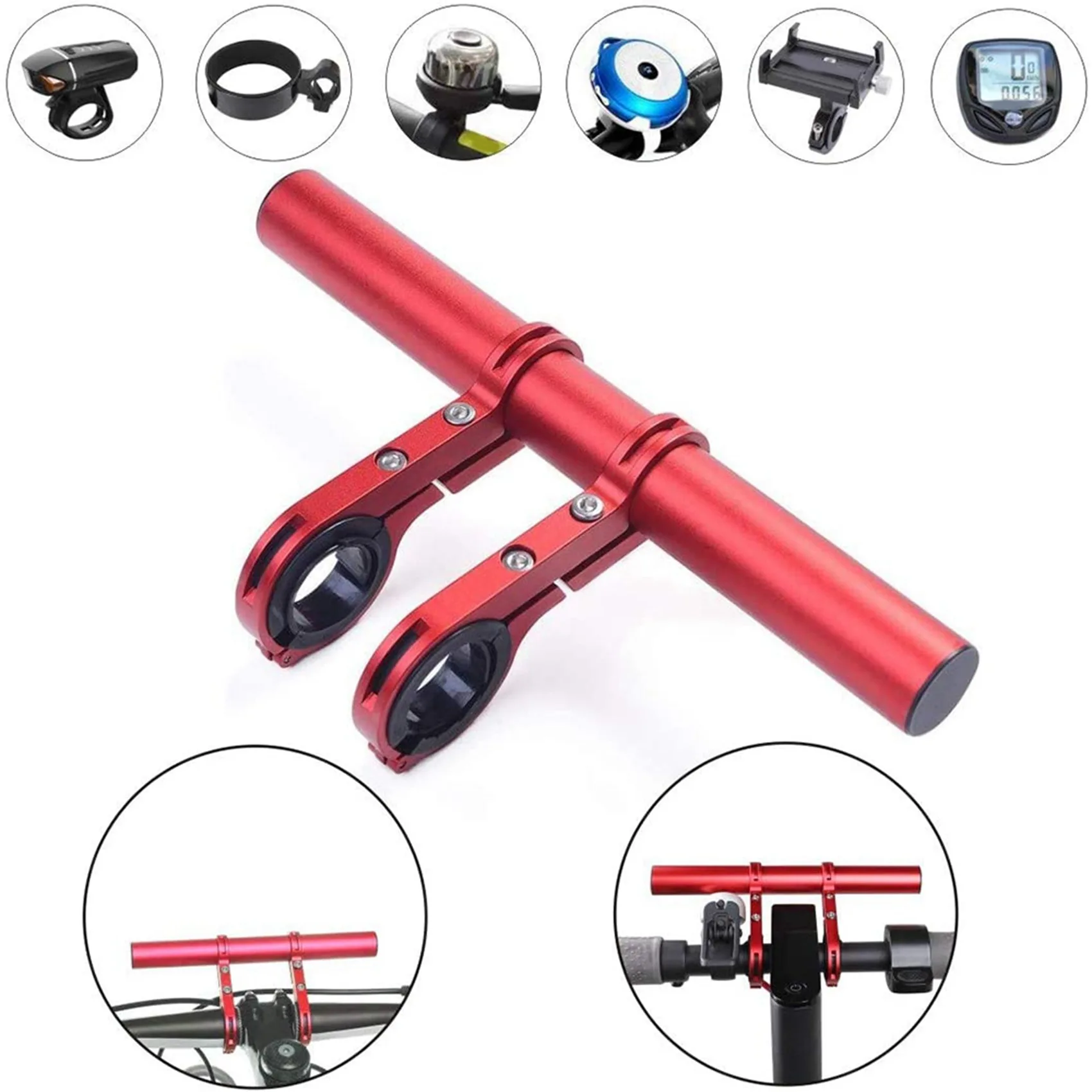 Authentic 2X Scooter Racks Handlebar Extender For M365 Ninebot Es1 Es2 Double Extension Mount Holder