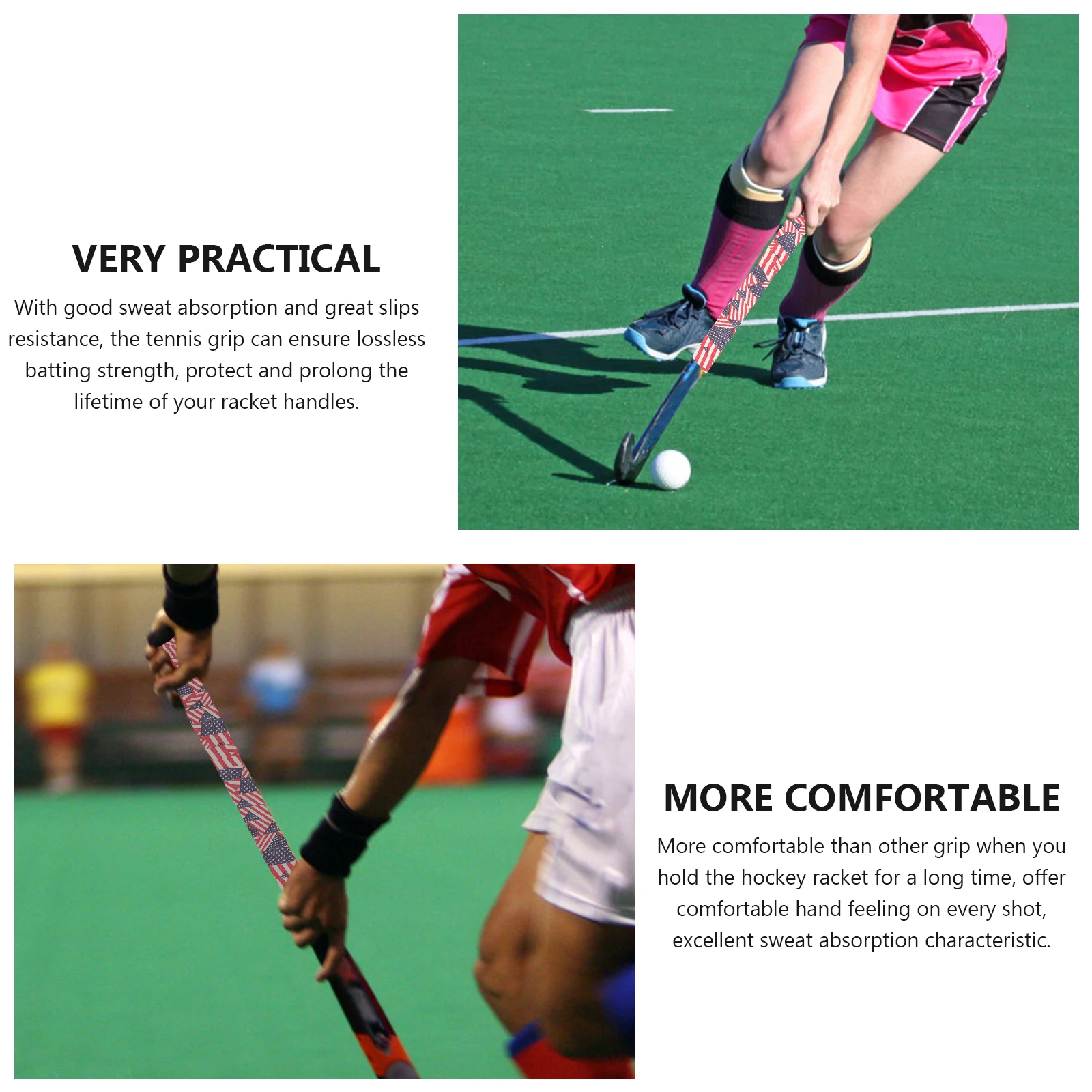

1pcs 1 Roll Anti-Slip Racket Tape Breathable Cotton Cloth Grip Shock Absorption Sweat-Proof Long Life Non- Protector