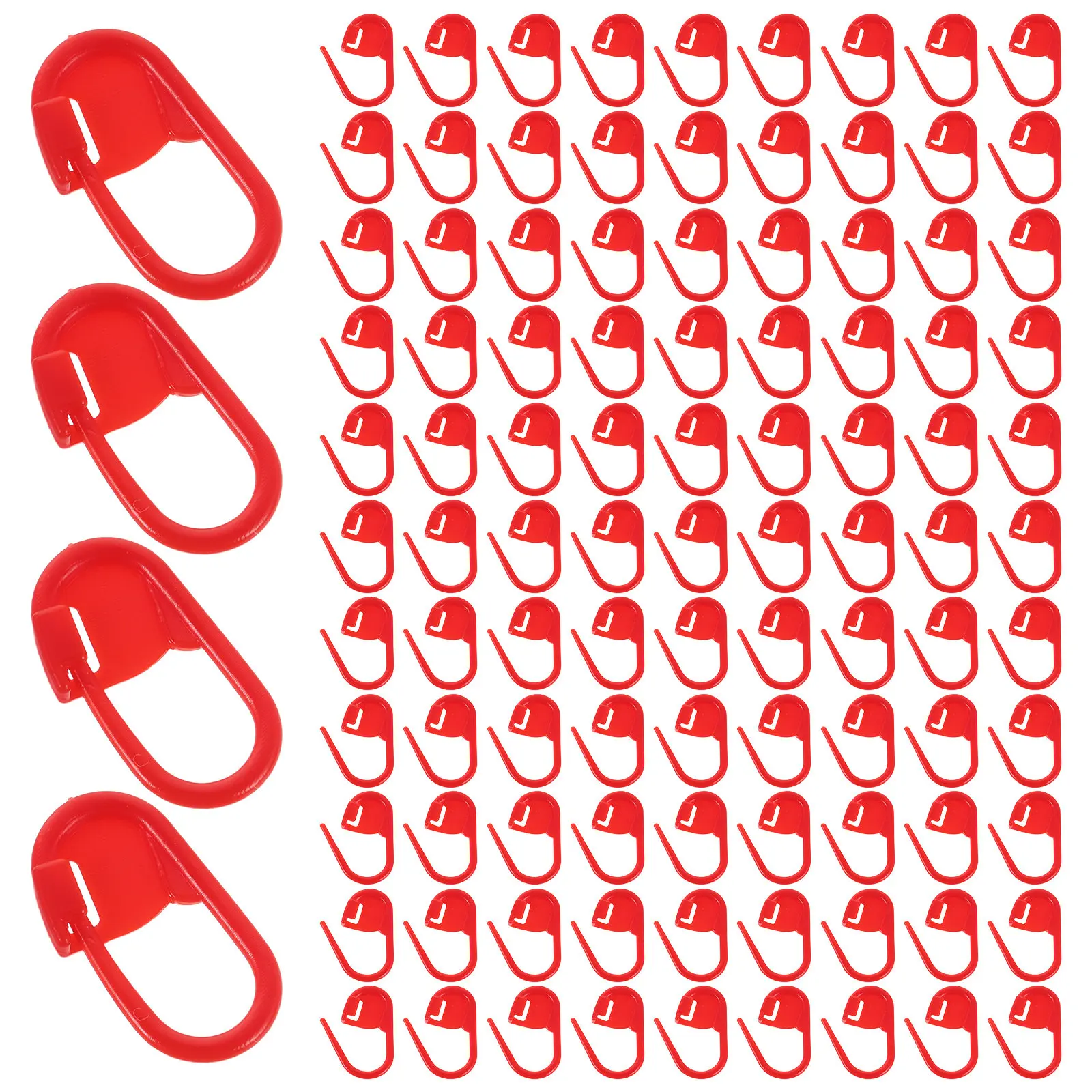 

1000 шт. маркеров для вязания крючком, красные пластиковые фиксирующие маркеры для пряжи, счетчики рядов, аксессуары для вязания, DIY