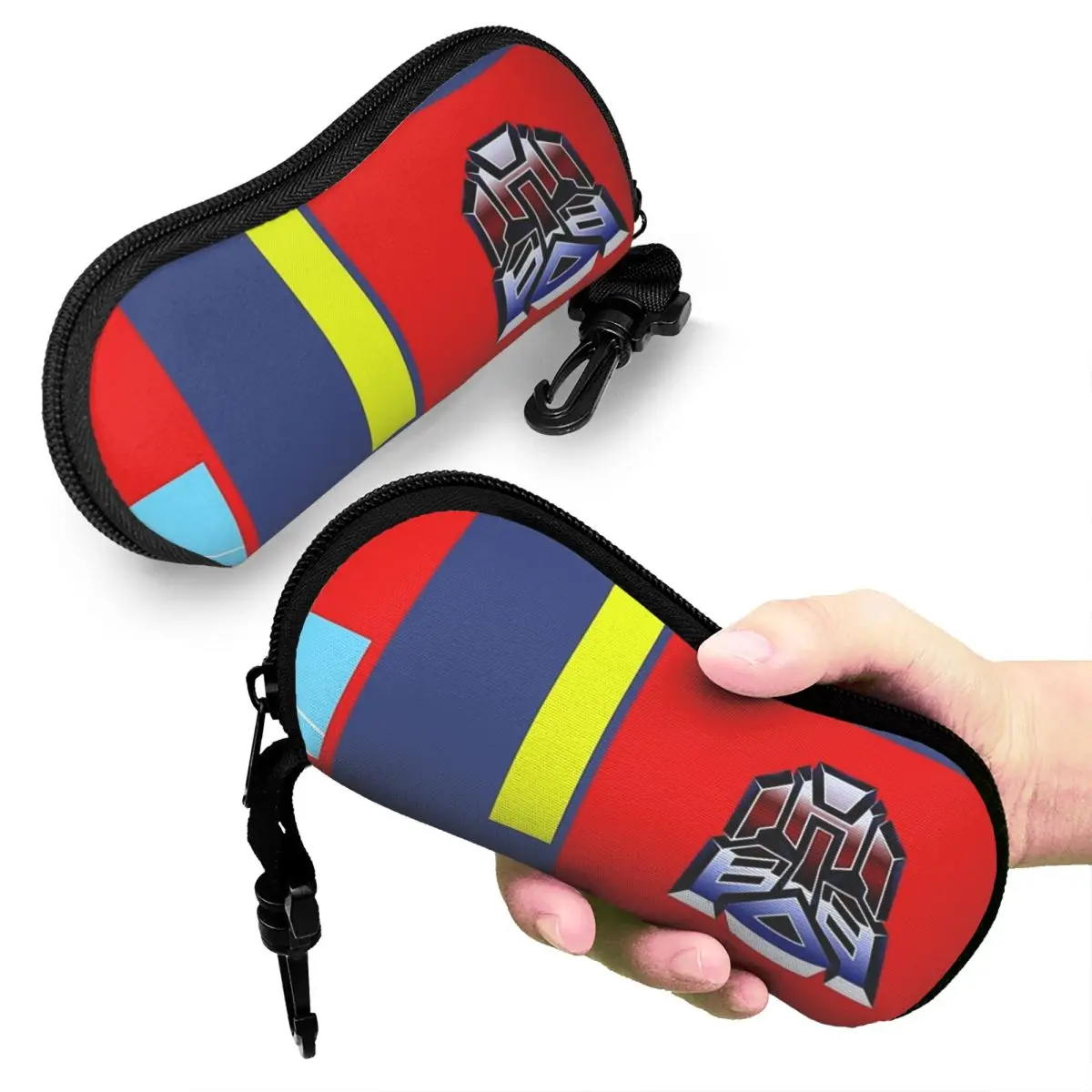 

Autobots Prime Bag Shell Glasses Case Portable Sunglasses Box Women Men Soft Eyeglasses Bag Pouch