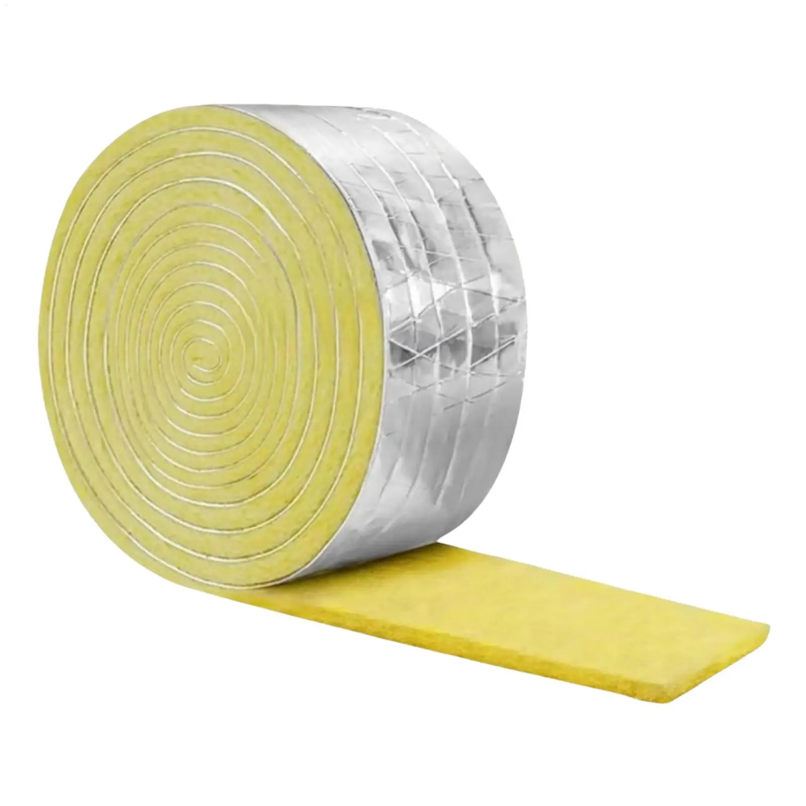 Water Pipe Insulation Self Adhesive Glass Wool Tape Wall noise reduction Easy Installation Insulation for Air Industrial Piping