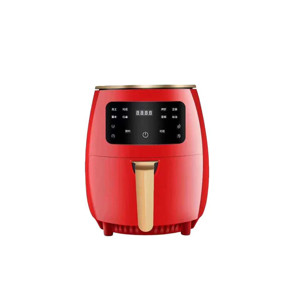 4.5l fritadeira elétrica não frita fritadeira de ar multifuncional lcd grande capacidade máquina de fritar frango batatas fritas