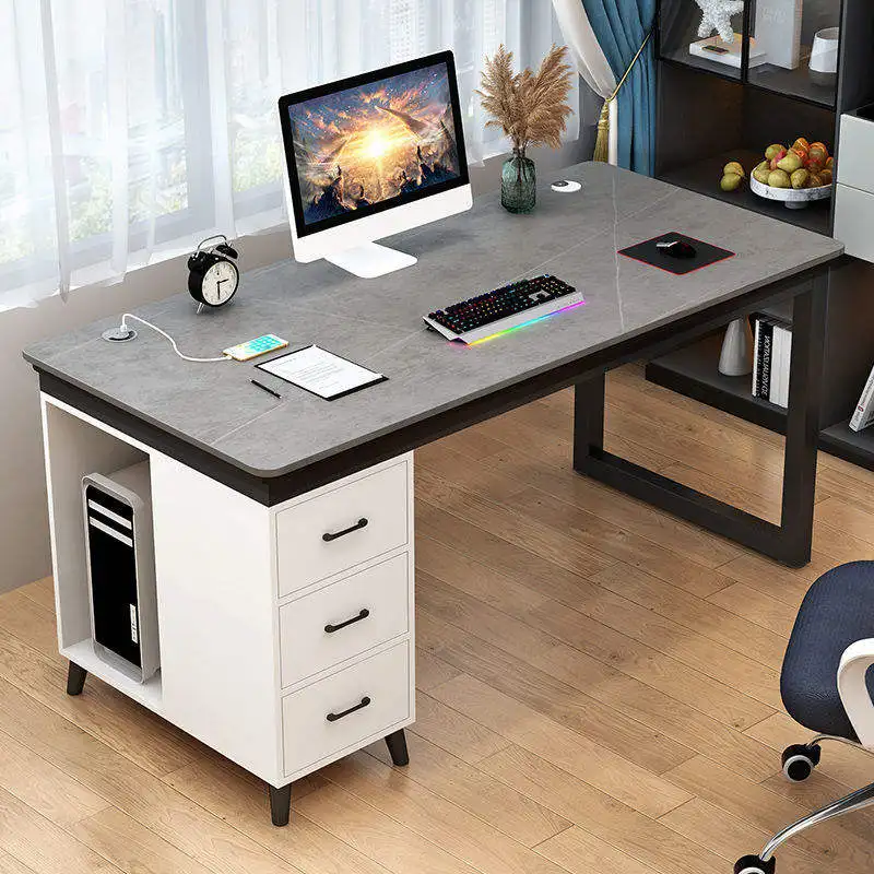 Foldable Rectangle Table Solid Wood Simple Design Convenient Desk for Home Office School