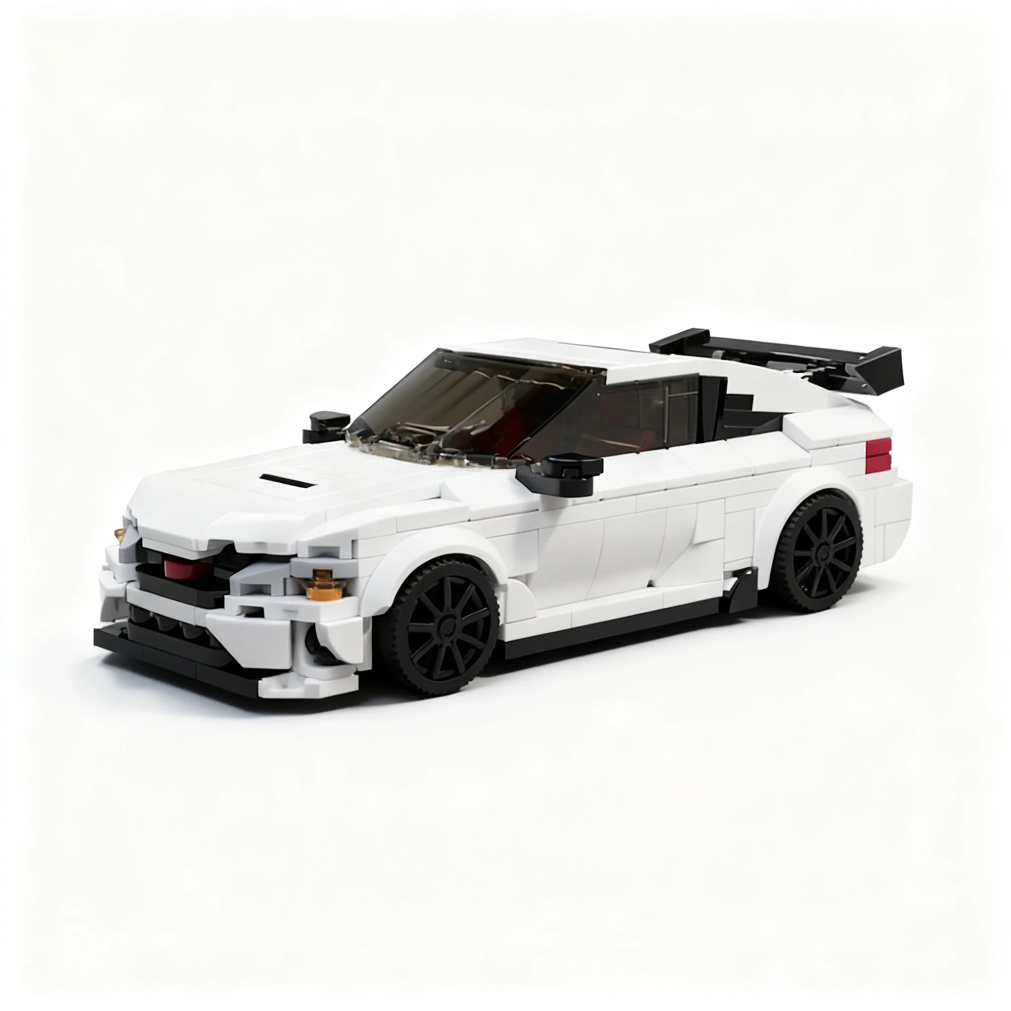 402pcs MOC city Champions Hondaed Civic Type R FL5 Model Christmas Gift Collectible Decorative Display Piece Living Room Accent