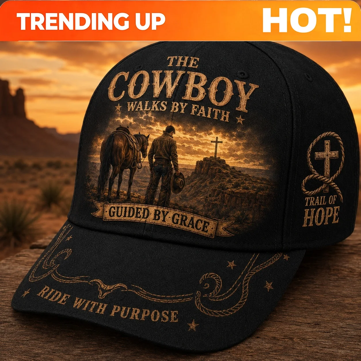 Customization Men's Western Cowboy Baseball Cap With Adjustable Buckle - Lightweight Suitable For Summer, Horse Trail & Cross De