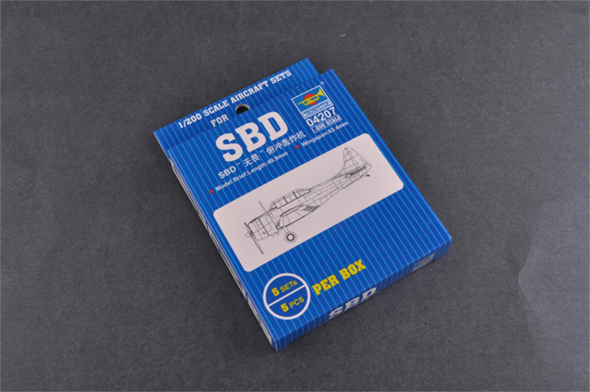 

Трубач, масштаб 1/200 SBD, бездорожная пластиковая модель самолета в сборе # 04207