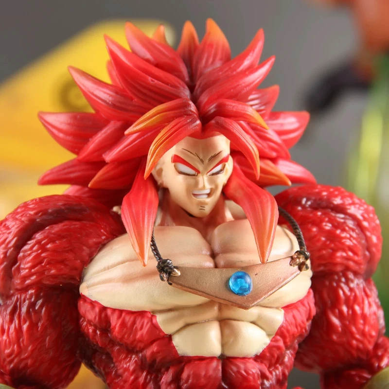 

Seven Dragon Balls Saiya People anime Handmade Decoration Super Four Broley Standing Animation Handmade Model