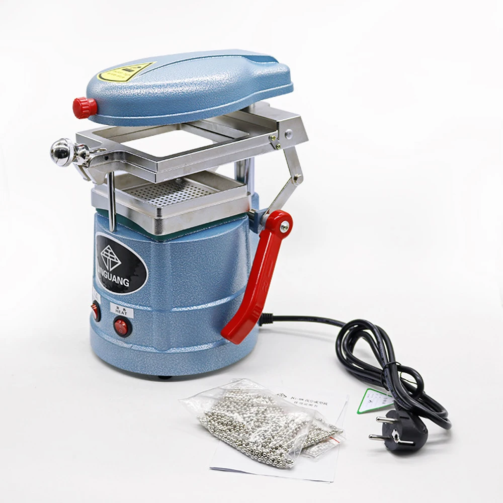 1000W Portable Dental Lab Vacuum Formers Ortho Retainer Mouthguard Pressure Forming Machine