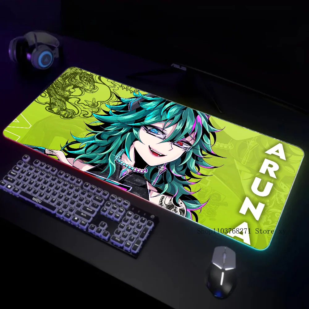 Queen Of Hearts Aruna OC Mousepad XXL RGB Gaming Mauspads HD Schwarz Gamer Zubehör Große LED