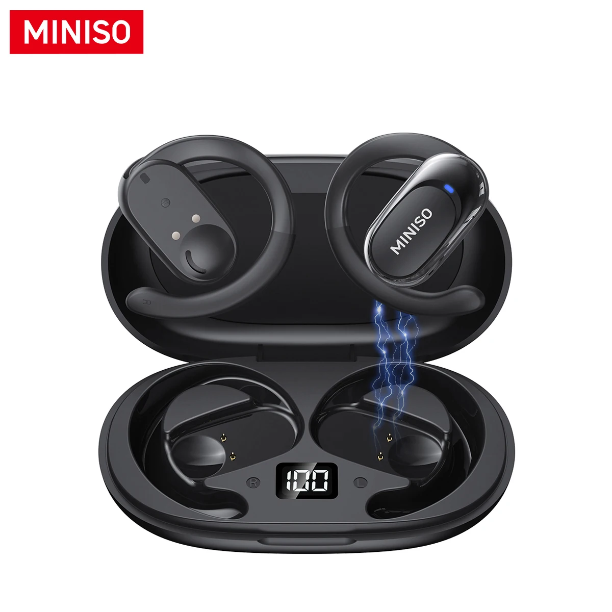 MINISO X32 OWS Bluetooth 5.4  Headphones Waterproof Earphones Touch Control Sport Headset Built-in Mic Noise Cancelling Headset