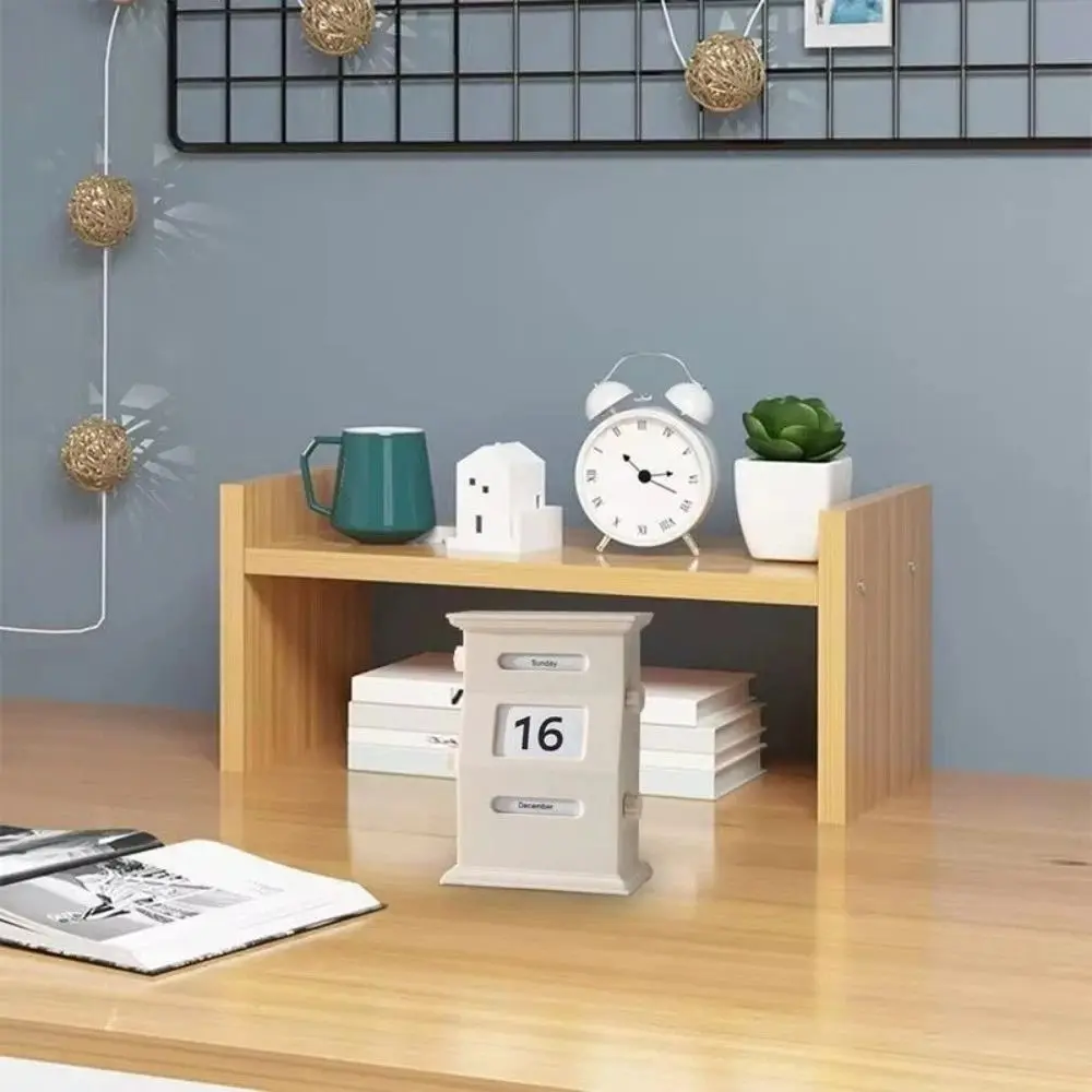 Fashion Rotation Vintage Perpetual Calendar Retro Plastic Desktop Calendar Adjustable DIY Schedule Planner Office