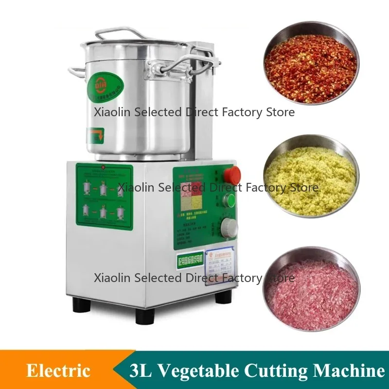 3L Stainless Steel Commercial Food Cutter High‑Speed Meat & Vegetable Cutting Machine Kitchen Food Processing Equipment
