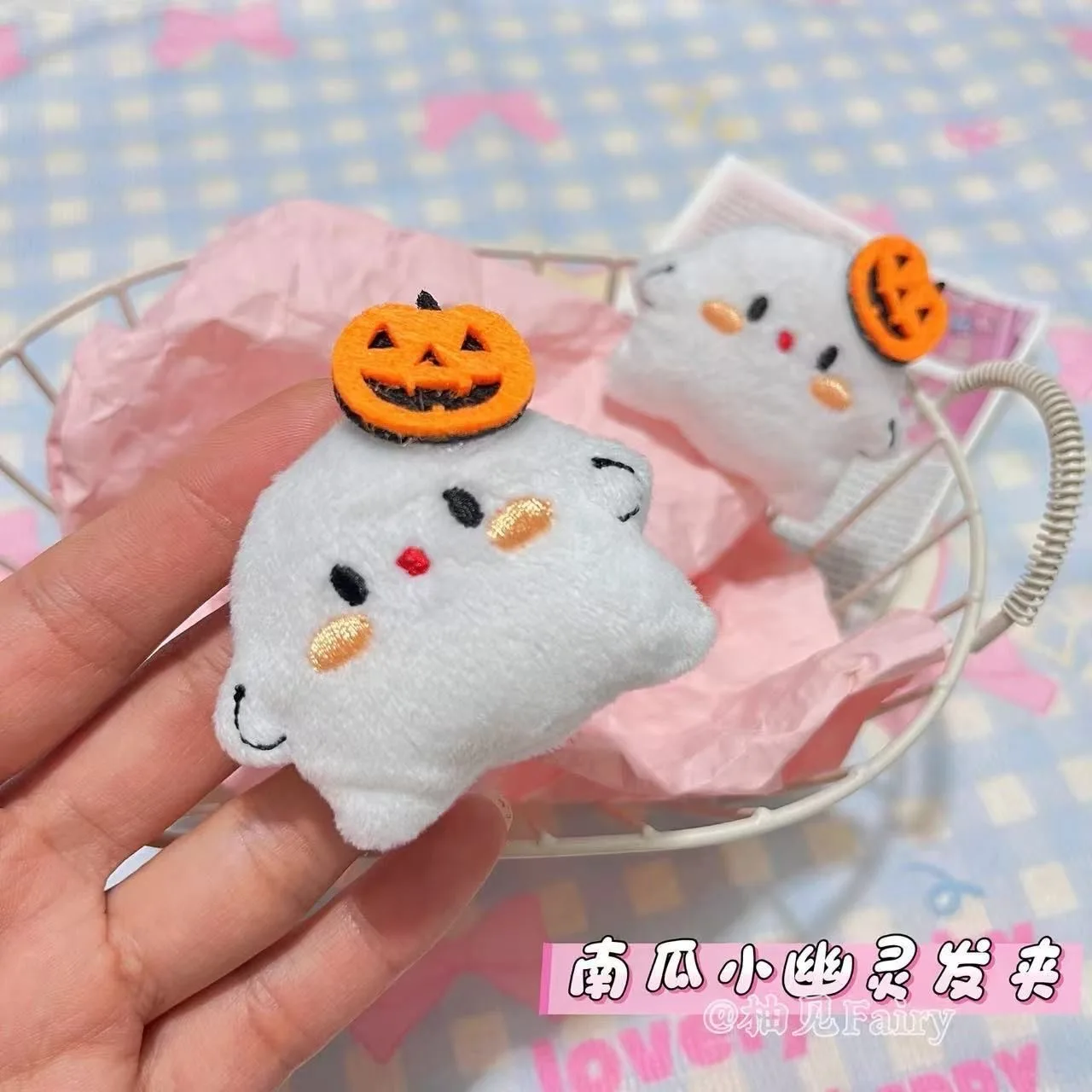 2 In 1 Halloween Hair Clip Brooch Multifunctional Gothic Pumpkin Ghost Hair Accessories Party Gift