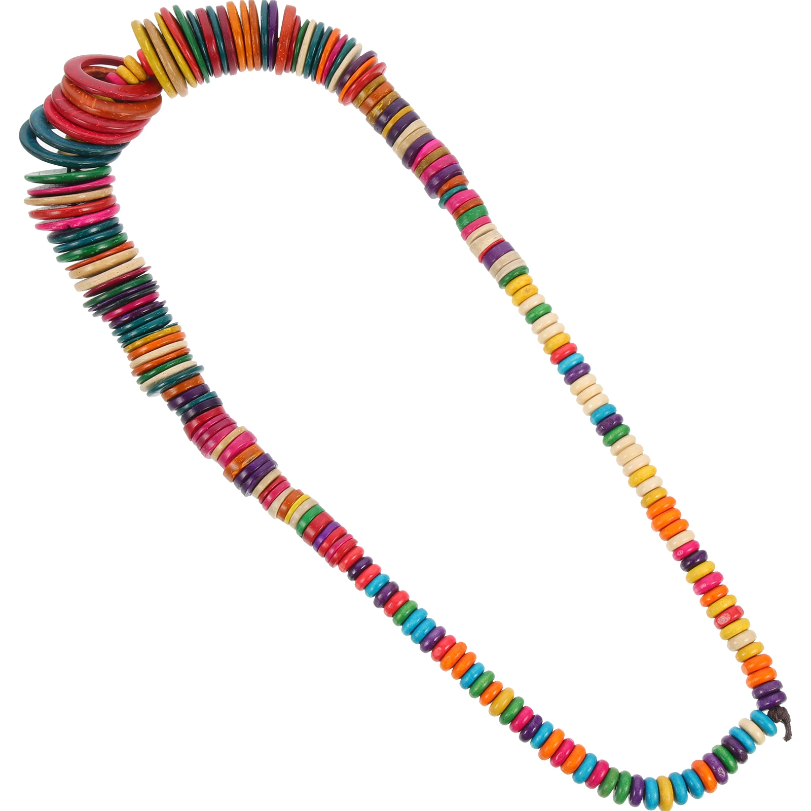 

Retro Coconut Shell Beaded Necklace Women Pendant Weaving Boho Style Elegant Jewelry Gift Ladies Accessories Fashion