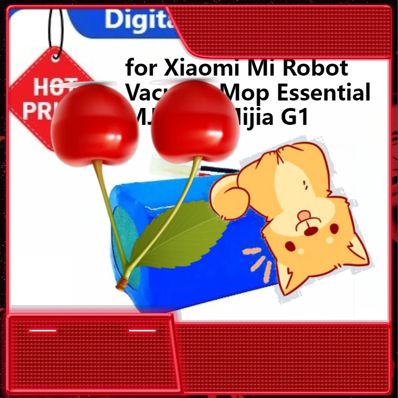 

Для Xiaomi Mi Robot Vacuum Mop Essential MJSTG1 Mijia G1 SKV4136GL Tefal Explorer Series H18650CH-4S1P 2600 мАч 6800 мАч Аккумулятор