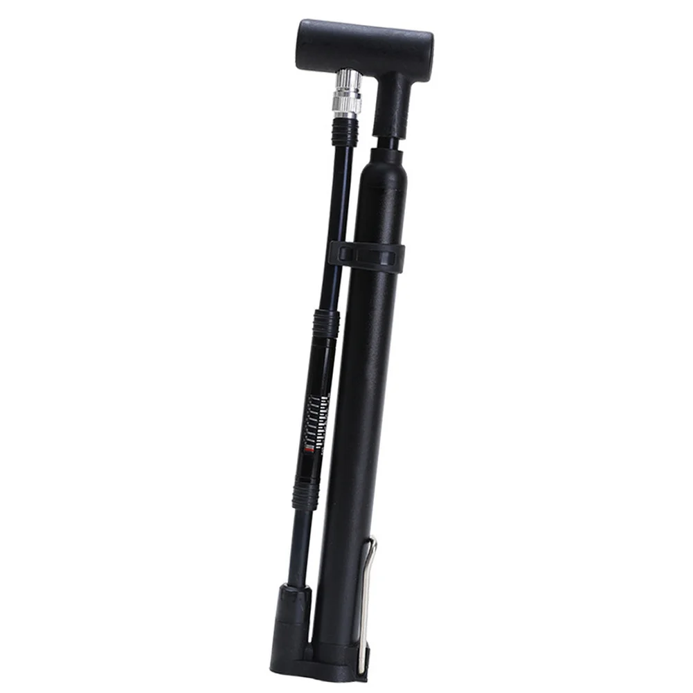 Lightweight Tire Pump Mountain Bike Pump For Trail Riding Aluminum Alloy Nozzle Ergonomic Grip Handle High-efficiency Inflation