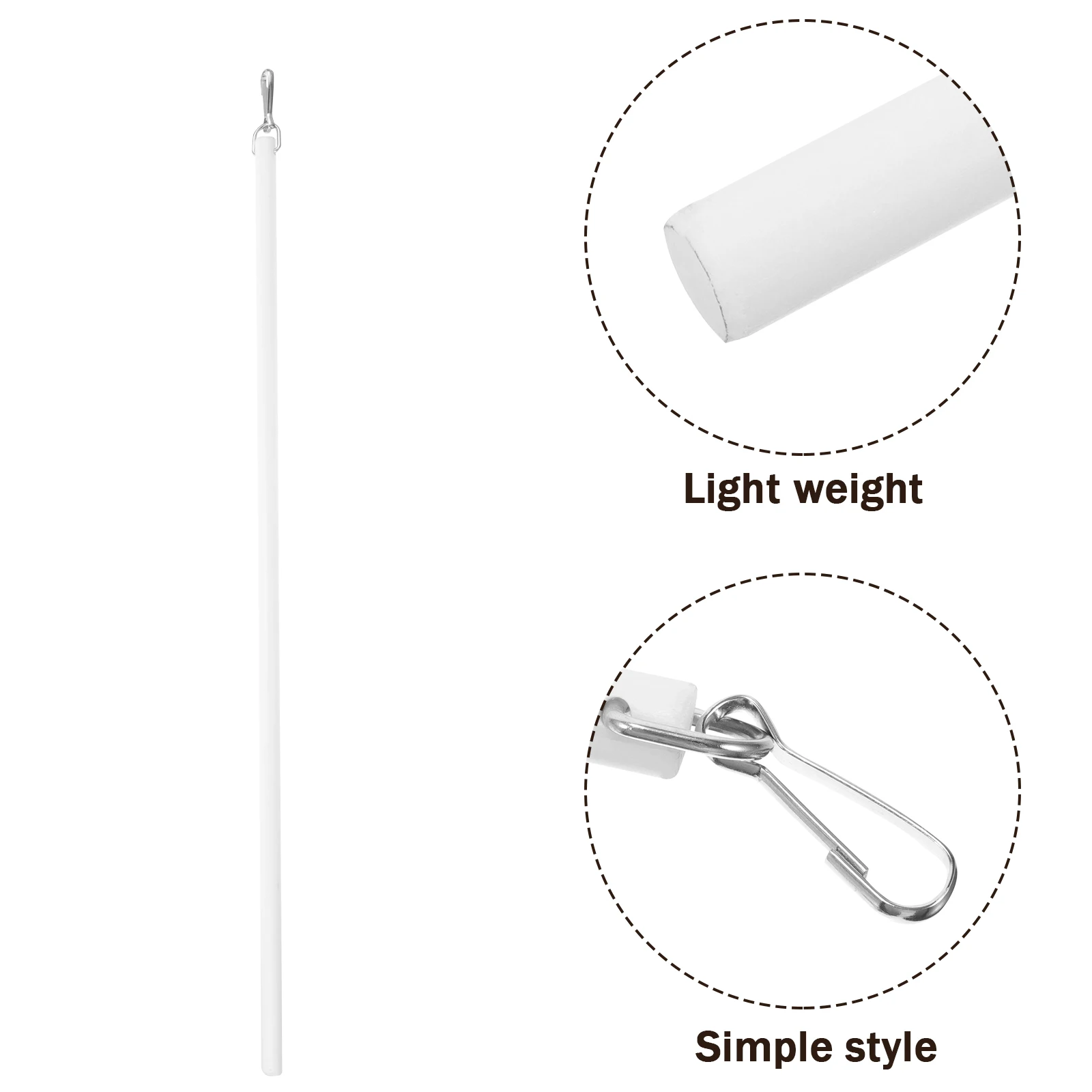 

Curtain Pull Rod For Vertical Blinds Long Drapery Wand Stick Reusable Easy Install No Tools Replacement Parts Window Blind