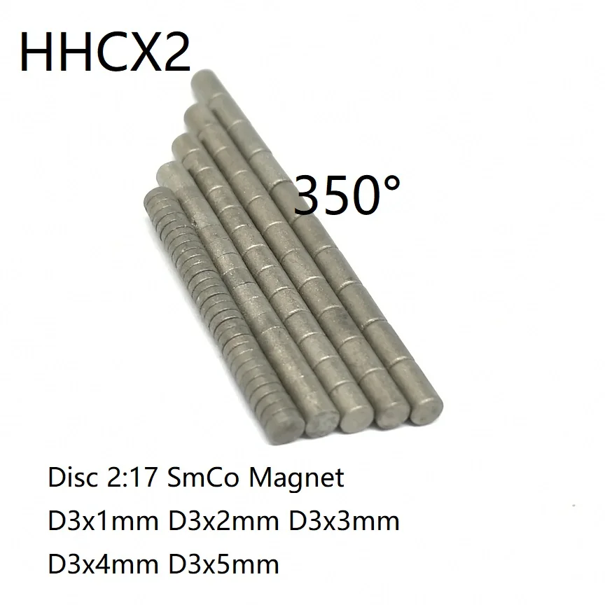 10 50 100PCS Disc SmCo Magnet 3*1 3*2 3*3 High Temperature Resistant 350 Degree Super Strong Standard Size Magnets 3x1 3x2 3x3