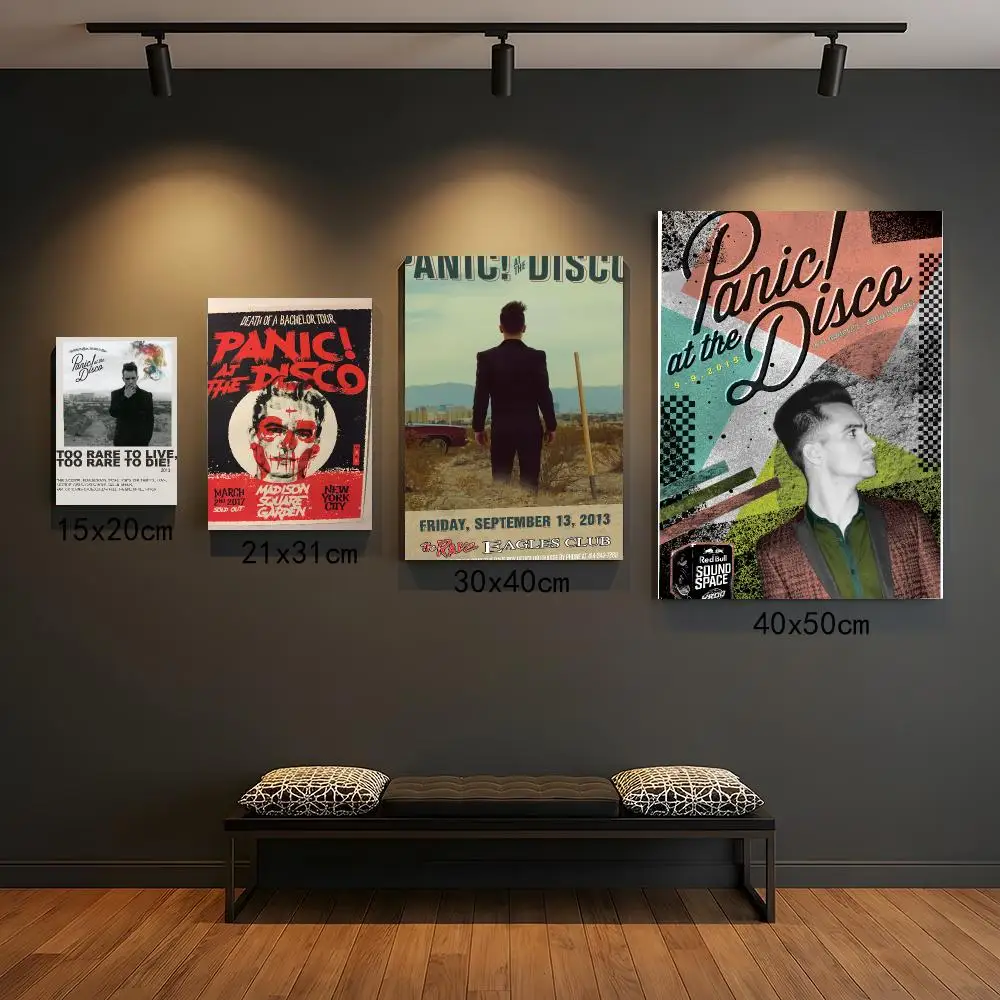 band P-Panic At The Disco-O Painting Calligraphy Boho Botanical Decor for Living Room  Elegant Home Style