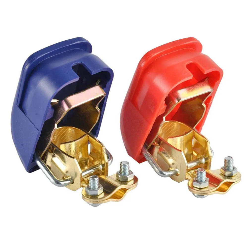 1 Pair Car Battery Terminals Positive Negative Quick Release Battery Terminals Connector Clamps Clip for Car Boat  Motorcycyle