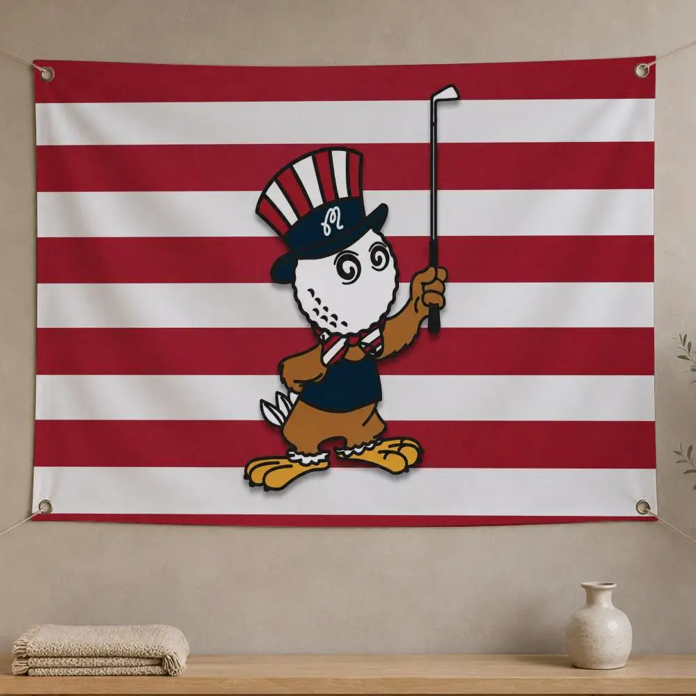 Golf M-malbon Golf-Flaggen Wandbehang Flaggenbanner für Schlafzimmer, Wohnheim, Wohnzimmer, Party, Festival, Camping, Innen- und Außendekoration – Detail 4