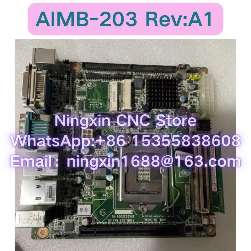 Second-hand Advantech motherboard Dual network port multiple serial port AIMB-203 Rev:A1 AIMB-203G2 test OK