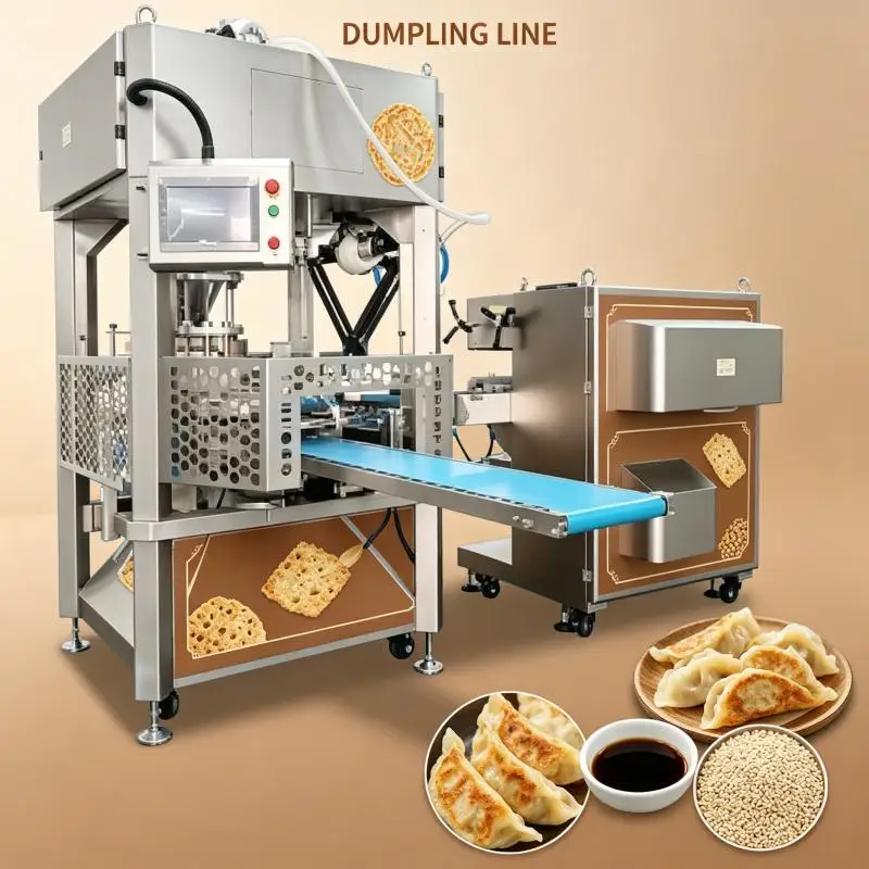 Automatic Dumpling Making Equipment Commercial Dough Wrapper Filling Forming Machine for High Output Food Production