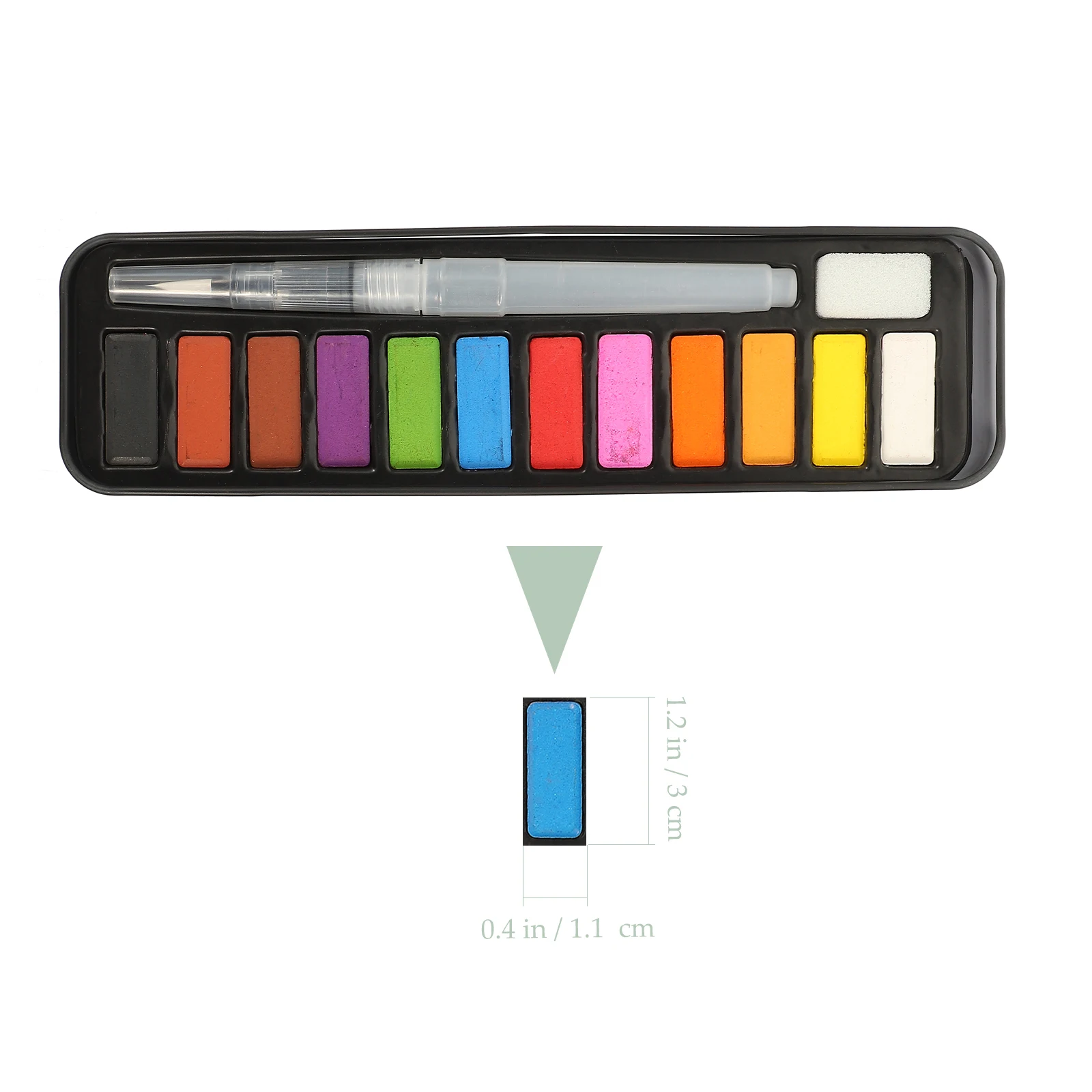 

Solid Watercolor Pigment Kit Travel Set Art Painting Tools Safe for Kids DIY Coloring Gift for Beginners and Professionals