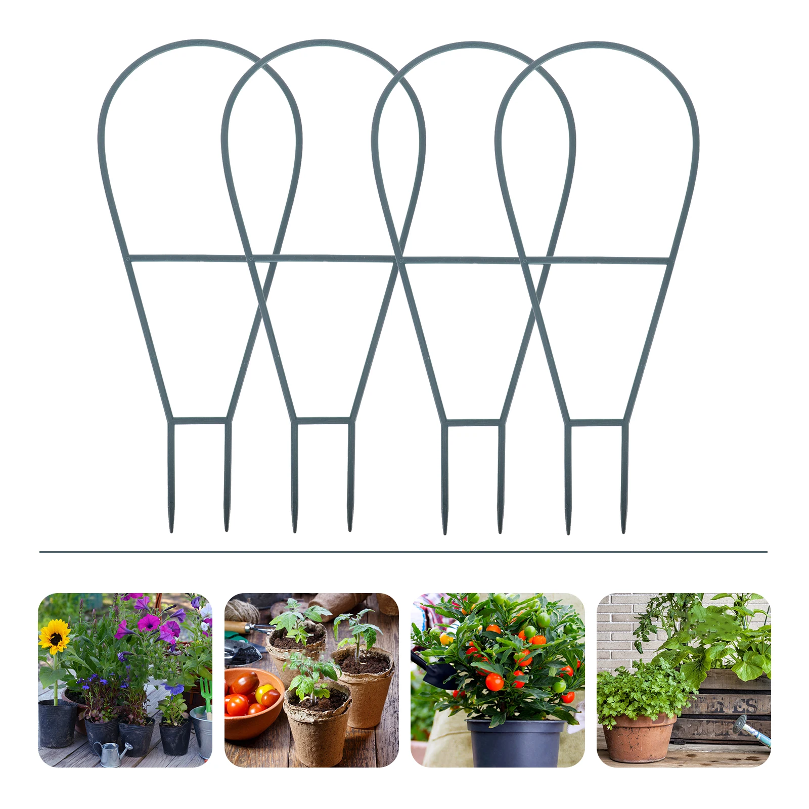 

6pcs Climbing Supports Durable Sturdy Garden Supplies Plant Trellis For Climbing Plants Outdoor Plants Outdoor Indoor Patio Yard