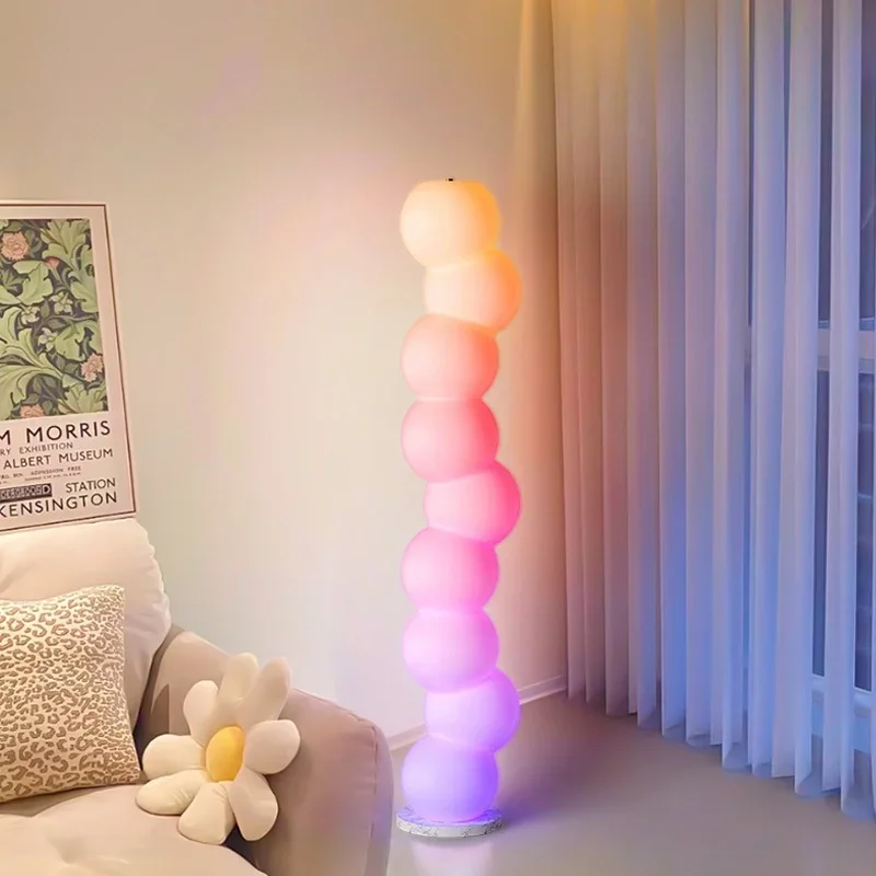 

For String Stehlampe Cremiger Wind Augenschutz Lampe Wohnzimmer Schlafzimmer Kreative Atmosphäre Bunte