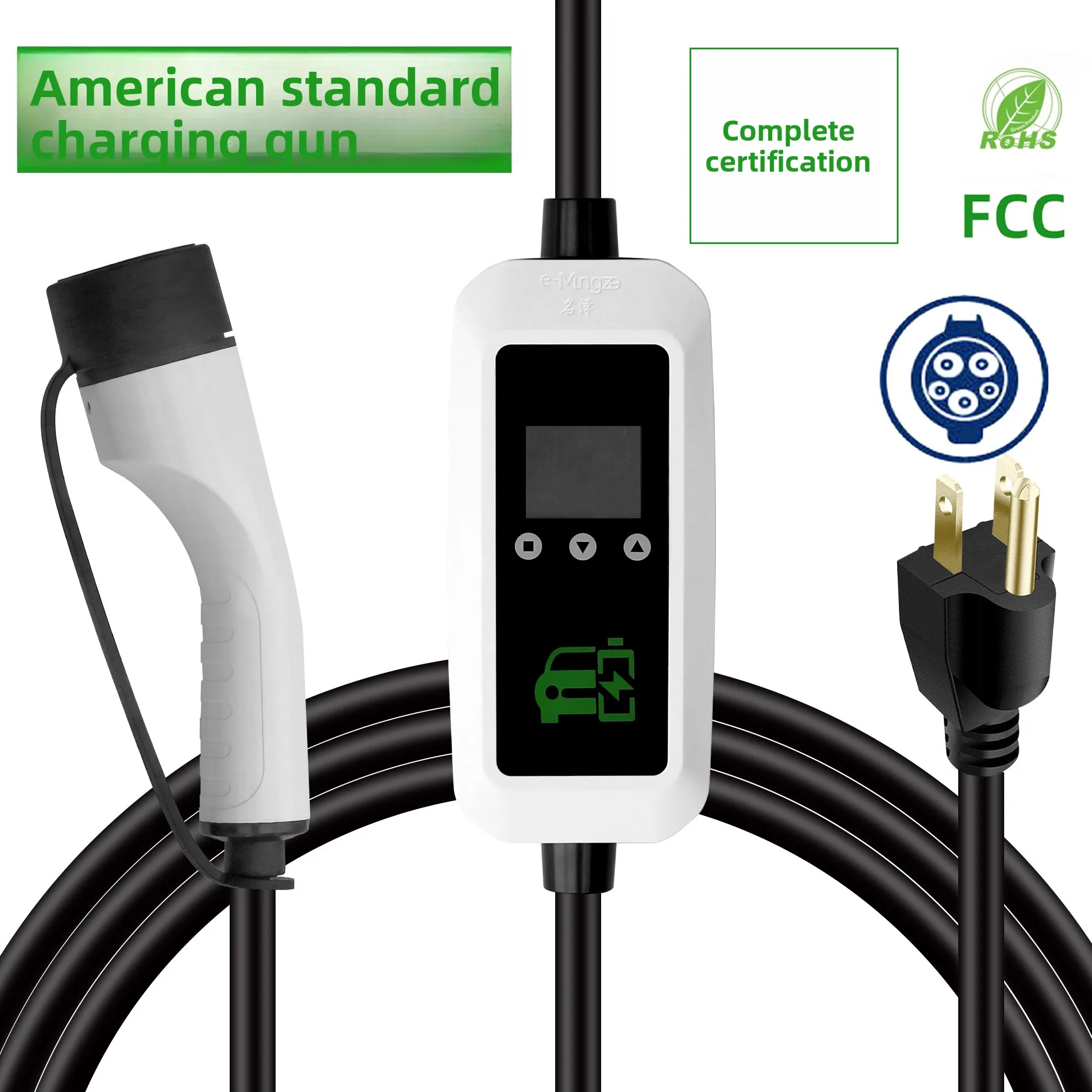 

Universal EV Charger for J1772 Electric Vehicles Portable Level 2 AC Charging Station for Tesla Nissan Leaf BMW i3 Ford