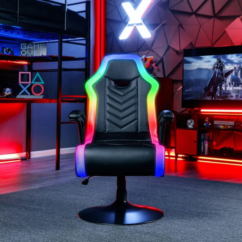 Prism RGB 2.1 Pedestal Chair - RGB Lighting for Ambiance - Immersive Audio with Speakers & Subwoofer - Ergonomic Design with 2.1