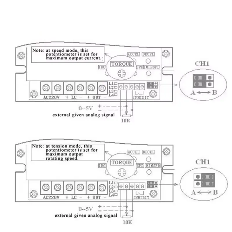 PMDC 모터 속도용 컨트롤러, 분리 여자 모터, 90V, 110V, 180V, 220V, SCR, DC, 35A