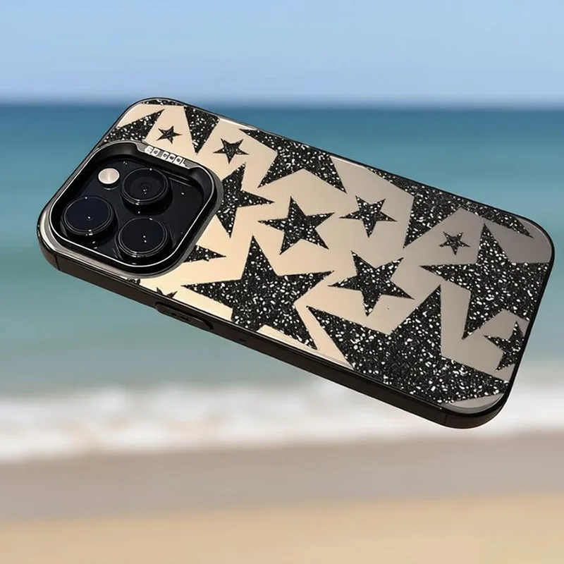 Trendy Ins Star Pattern Phone Case For Samsung Galaxy S26 S23 S22 S24 S25 Ultra Plus FE A27 A17 A36 A37 A53 A55 A16 A26 A56 Case