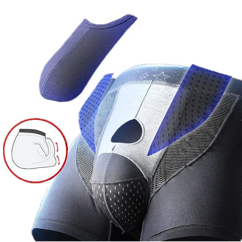 Men Boxer Shorts Modal Underwear Man Solid Panties Homme Ropa Breathable Middle Rise Magnetic Bullet Separation Pouch Underpants - Image 2