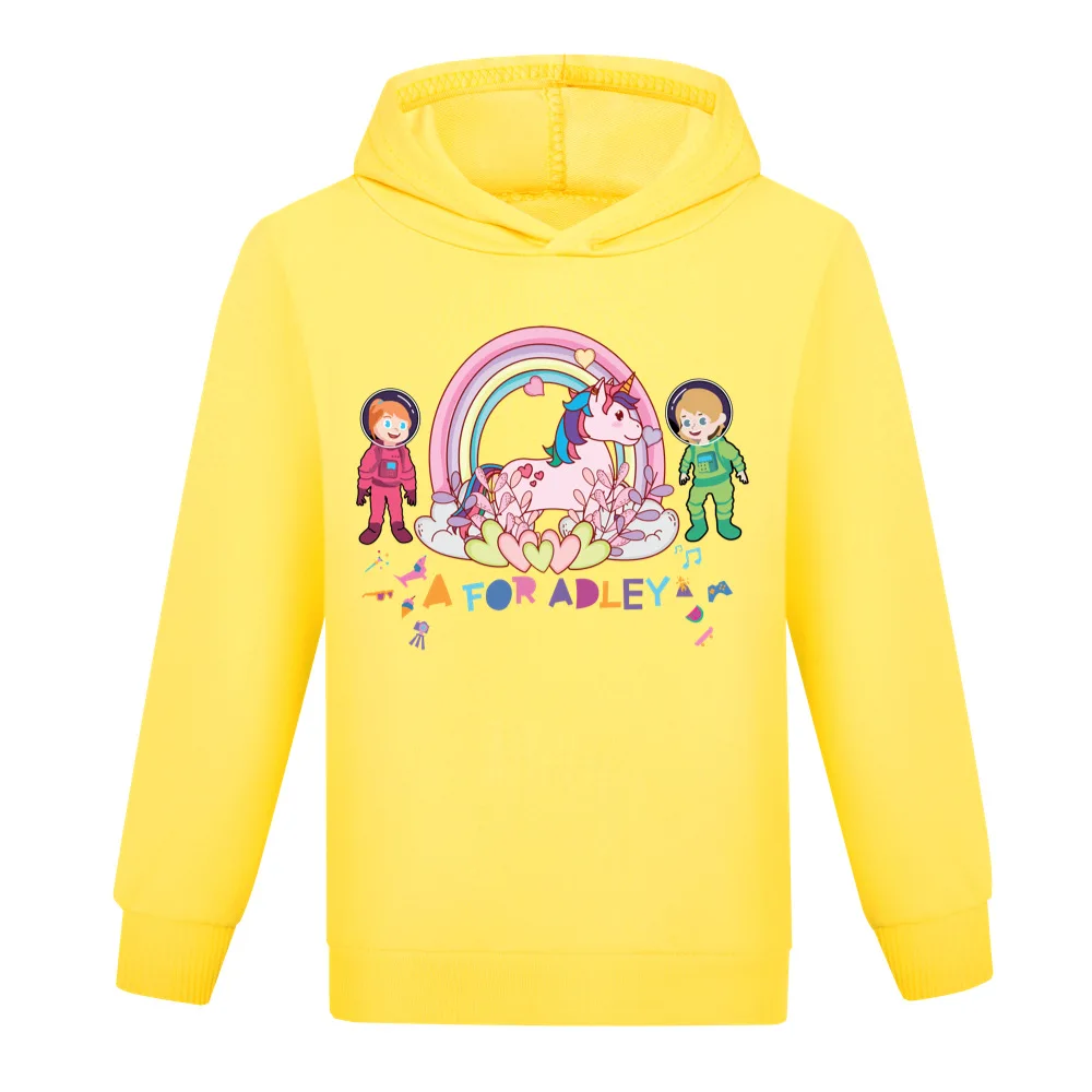 

A for Adley Sweatshirt Spring Autumn Kids Clothes Boy Girls Long Sleeve Hoodie T-shirt Top Teens Children's Clothing 2-15Y