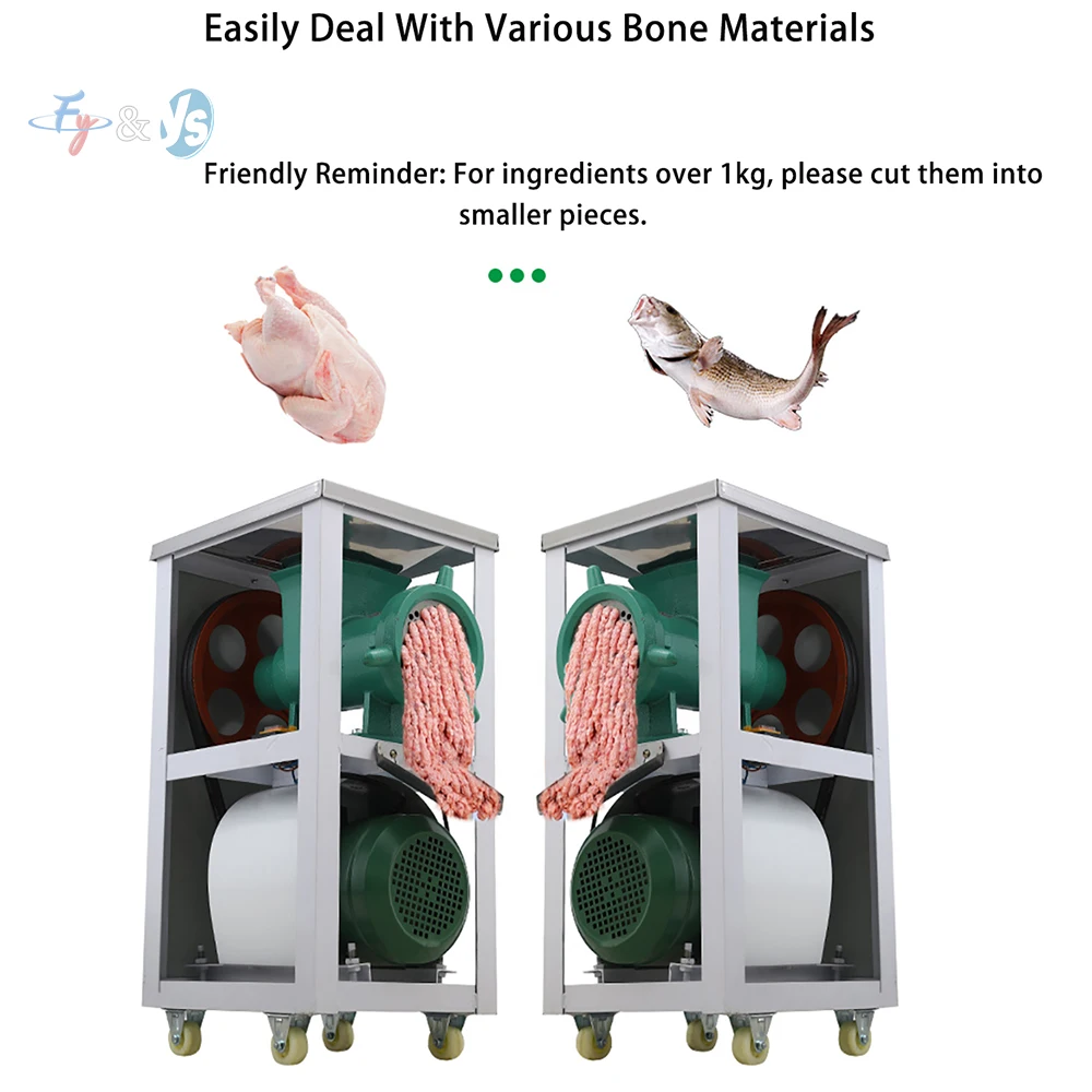 32/42/52 Type Commercial Meat Grinder Chicken Bone Fish Bone Grinder Machine Pork Beef Grinding Machine (With Motor)