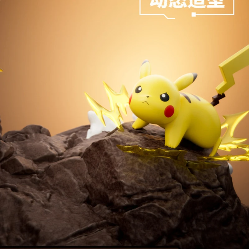 Genuine HOLLYBOX Ultimate Battle Series Diorama Figure Rapidash Charizard VS Pikachu Scene Desktop Display Ornament Trendy Gift view 5