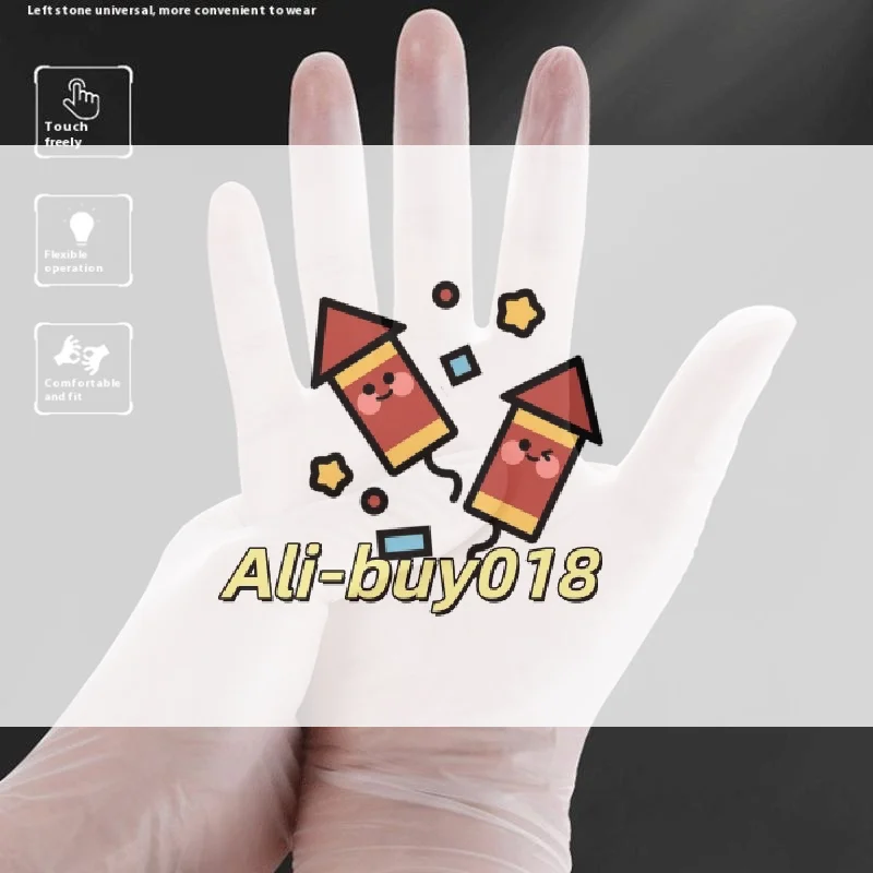 

Утолщенные одноразовые перчатки из ПВХ-100 шт./кор. Прозрачные перчатки, безопасные для пищевых продуктов для мытья посуды, чистки и обработки продуктов питания