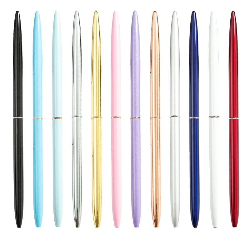 Metal Ballpoint Pen Guest Sign-in Pen Twist Action for Restaurant Hotel Office Reception Business Signing Pen Black