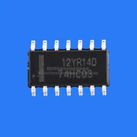 100pcs/SMD 74HC03D chip logic circuit 4 2 input NAND gate SOP-14