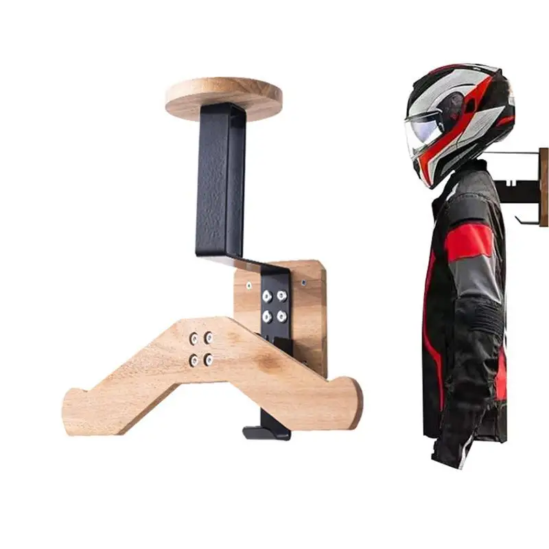 Motorcycle Helmet Rack Wall Mount 180 Degree Rotation Metal Bike Helmet Holder Mount Bicycle Helmet Display Hanger Stand