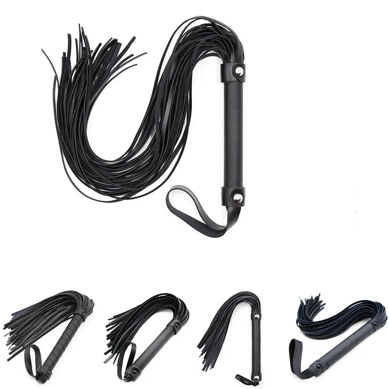 

1PC PU Leather Horsewhip Riding Sports Equipment Anti-Slippery Handle Black Horse Whip Riding Horse Supplies