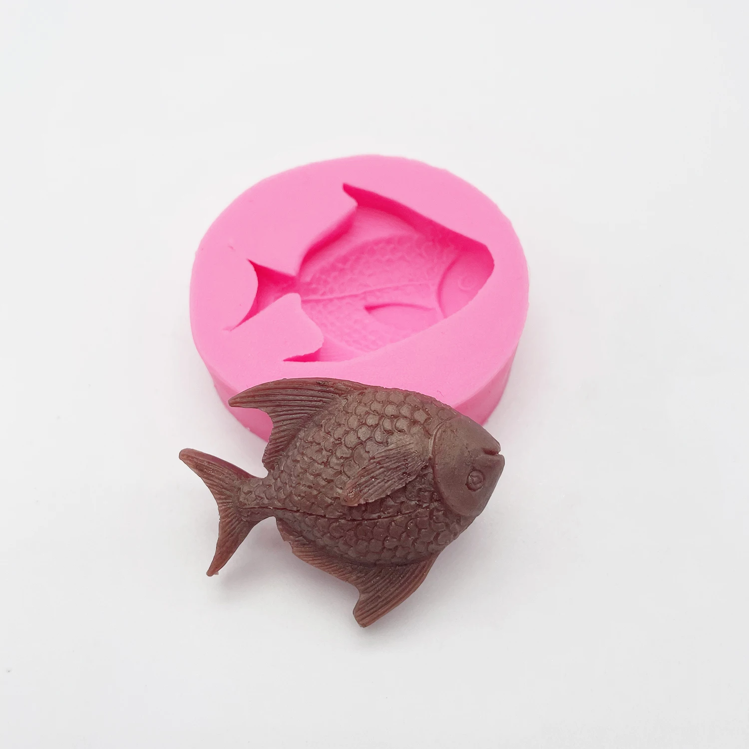 Food Grade Fish Silicone Mold for Chocolate Cake Candy Scented Candle Soap Plaster Ice Cube DIY Craft Supplies
