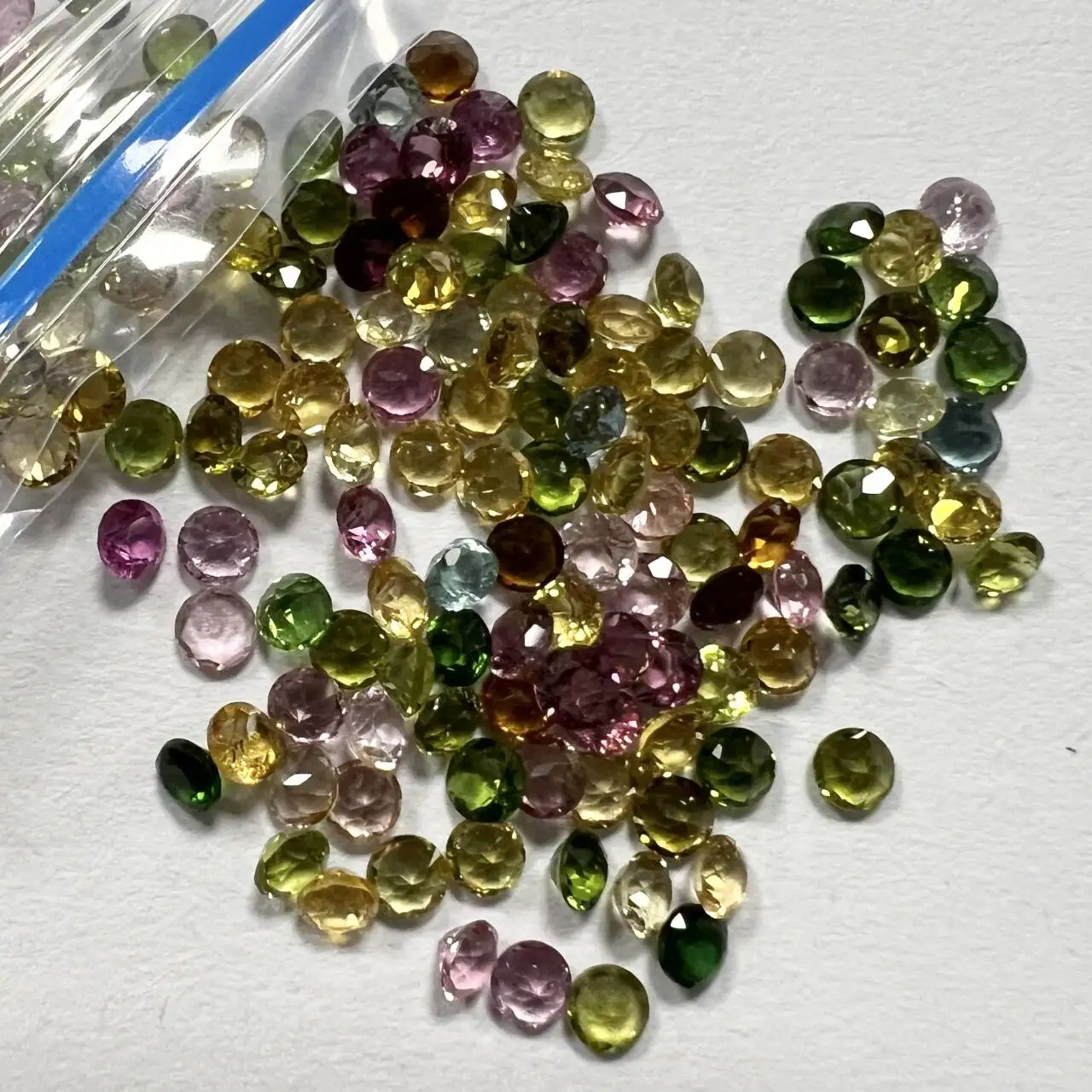 

30PCS/Lot 3mm Natural Tourmaline Stones Grade A Round Cut Tourmaline Gemstone