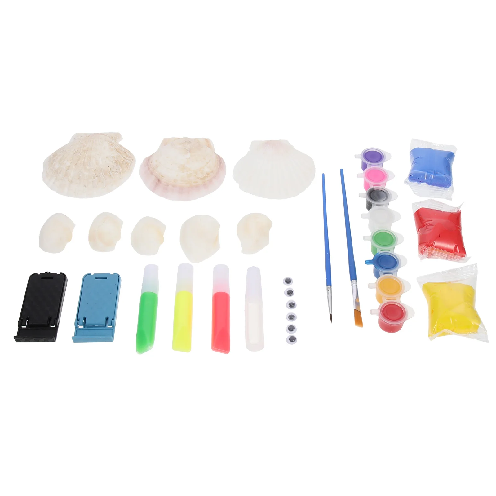 

Shell Painted Set Shells DIY Ocean Blank Nylon Coloring Toy Child Graffiti Painting Kit Creative Children Tools Hand-painting